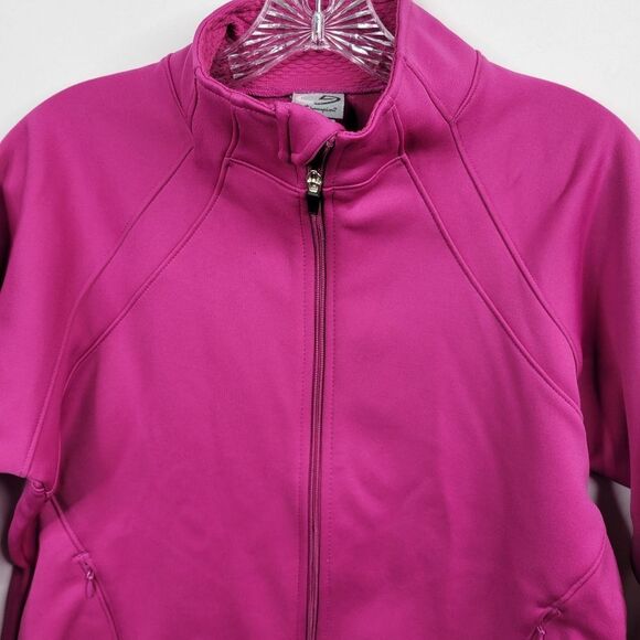 M CHAMPION full zip fuschia pink ACTIVE COAT ATHLEISURE JACKET mediu - Picture 7 of 15